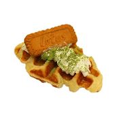 Lotus cookie yogurt waffles