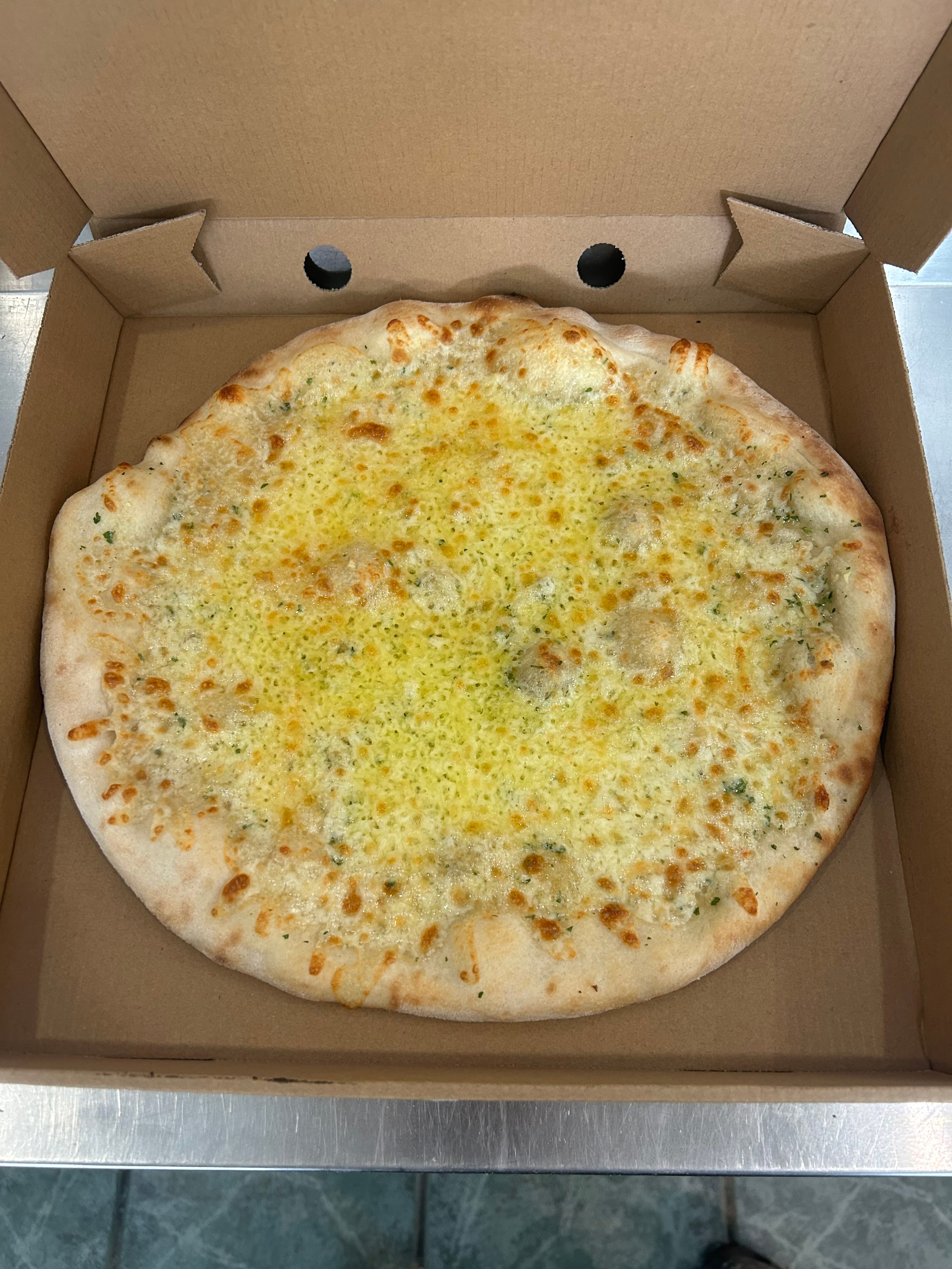 Cheesy Garlic Bread Pizza