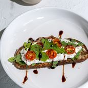 Burrata Bruschetta Toast