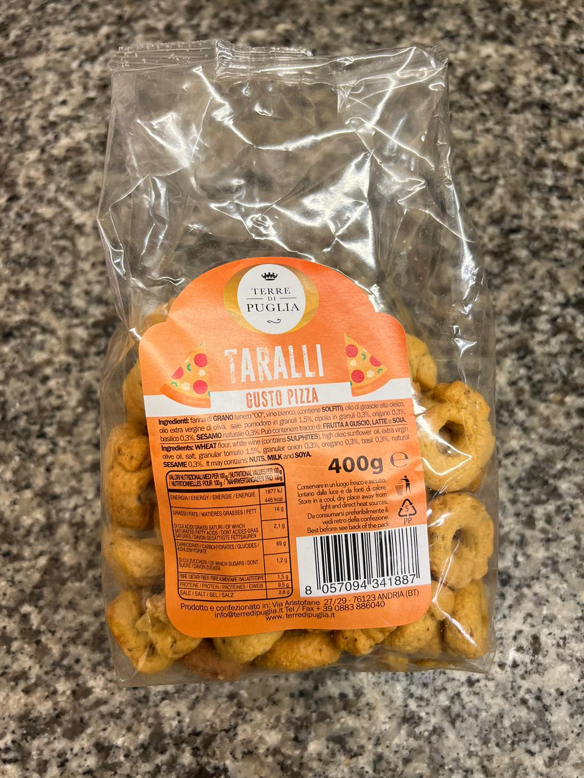 Taralli terre Di puglia Pizza