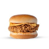 Crispy Chicken Burger On Flame