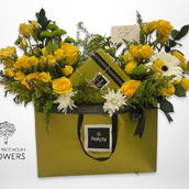 Patchi Paper Bag Arrangement