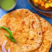 Sada Pratha with Channa