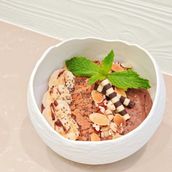Chocolate granola bowl