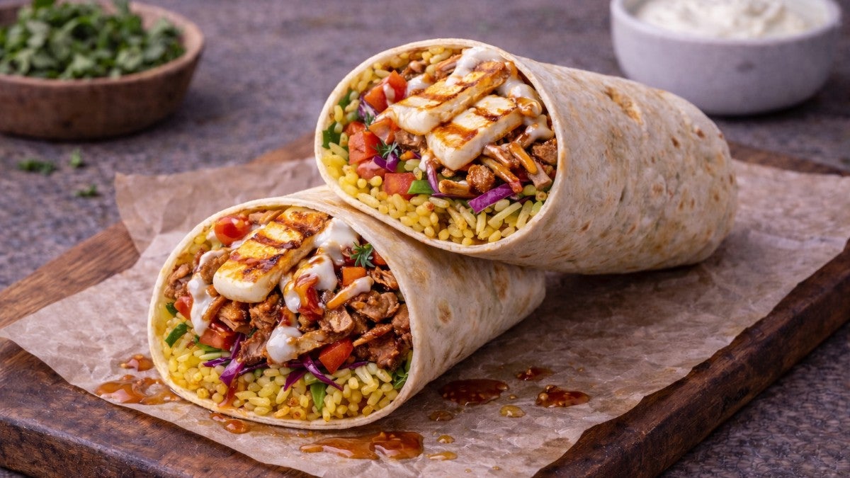 Chicken & Halloumi Burrito