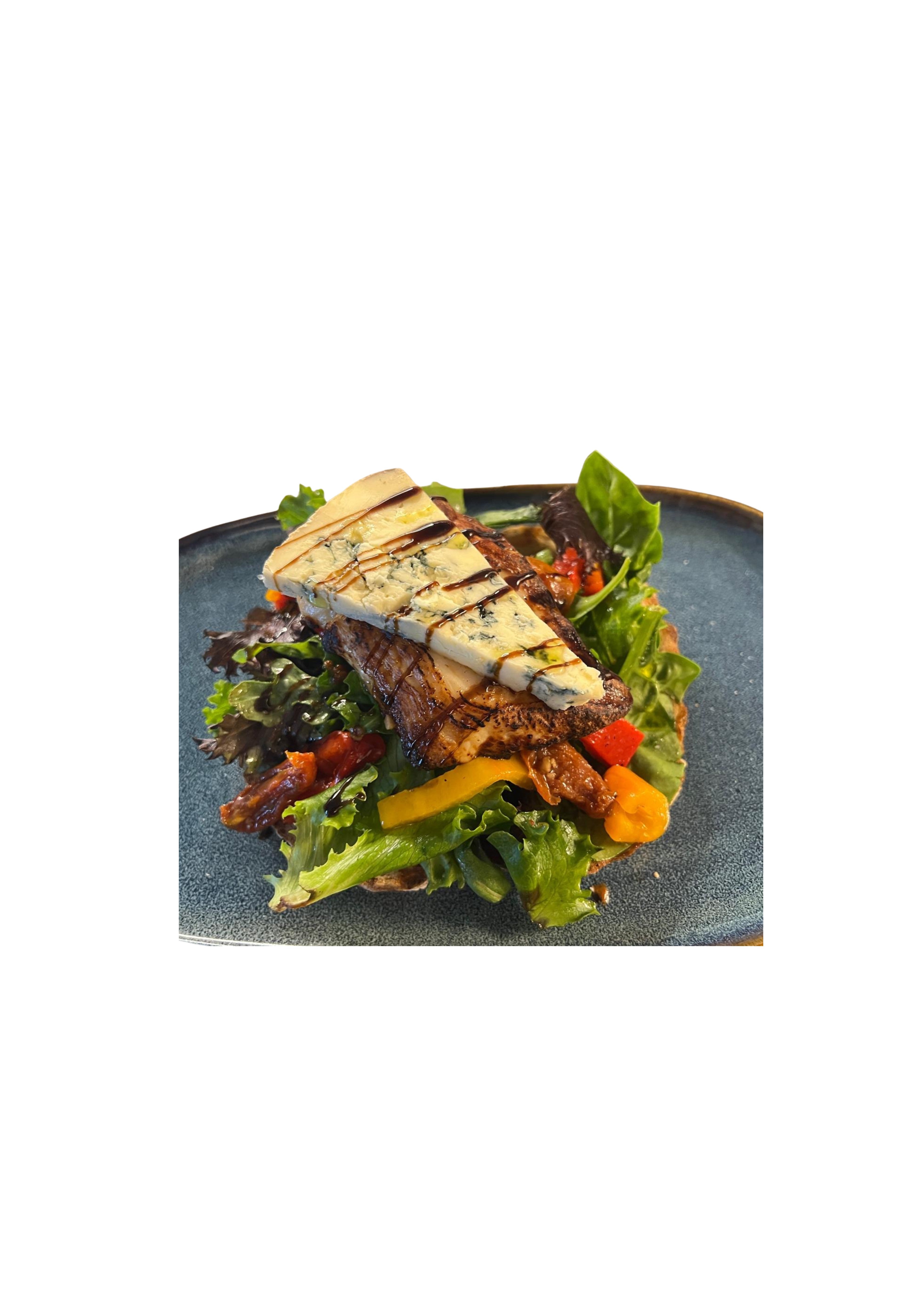 Open Chicken Sandwich & Blue Stilton
