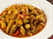 Bamia With Meat Meal