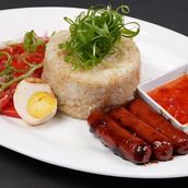 Homemade Chicken Longganisa with Garlic Rice