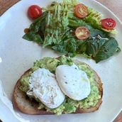 Avocado Toast With Poacged Egg