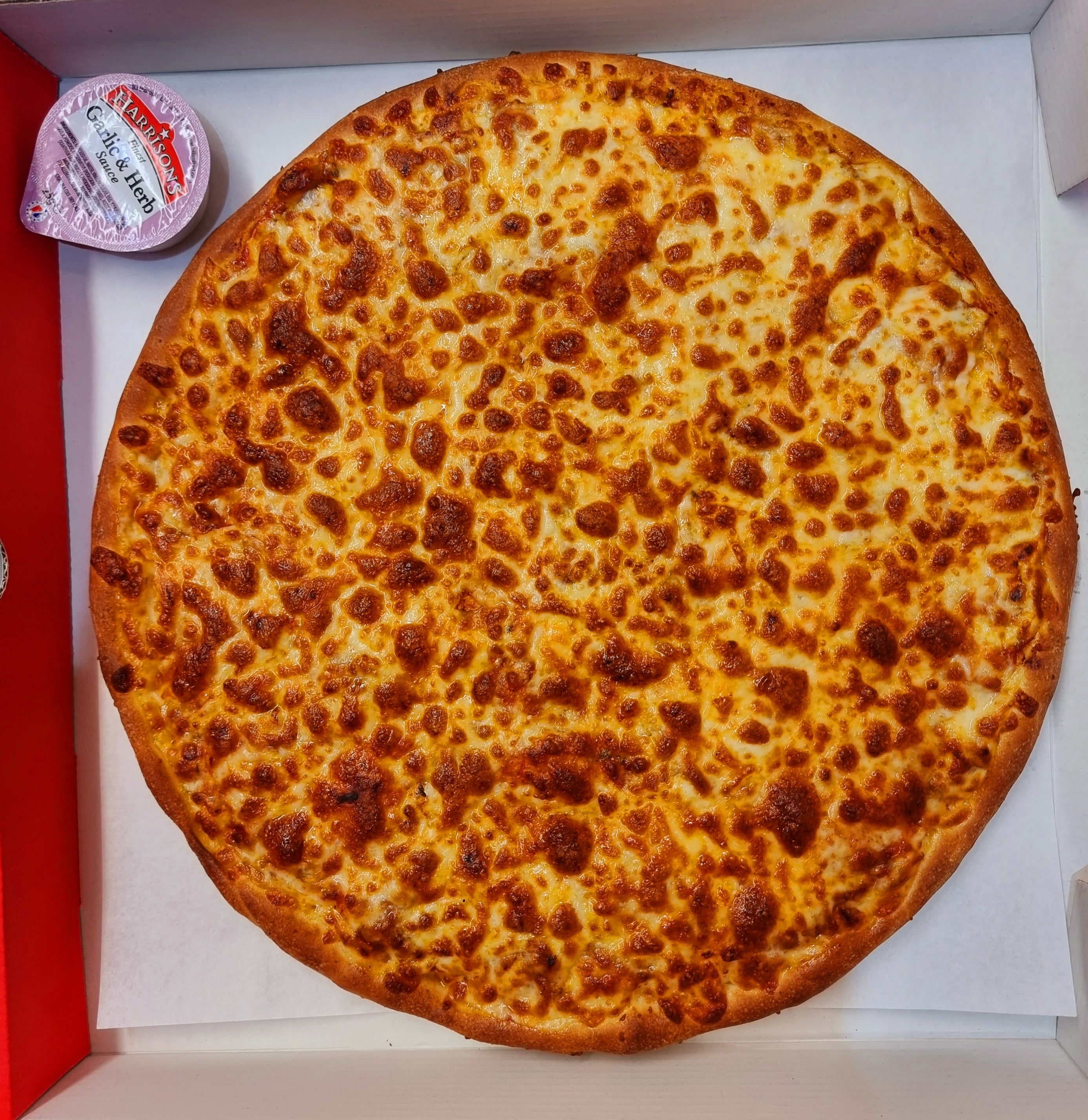 Cheese and tomato pizza