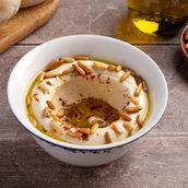 Hummus with Pine Nuts