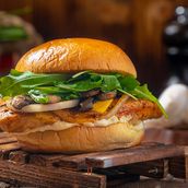 Classic Cajun Chicken Burger Sandwich