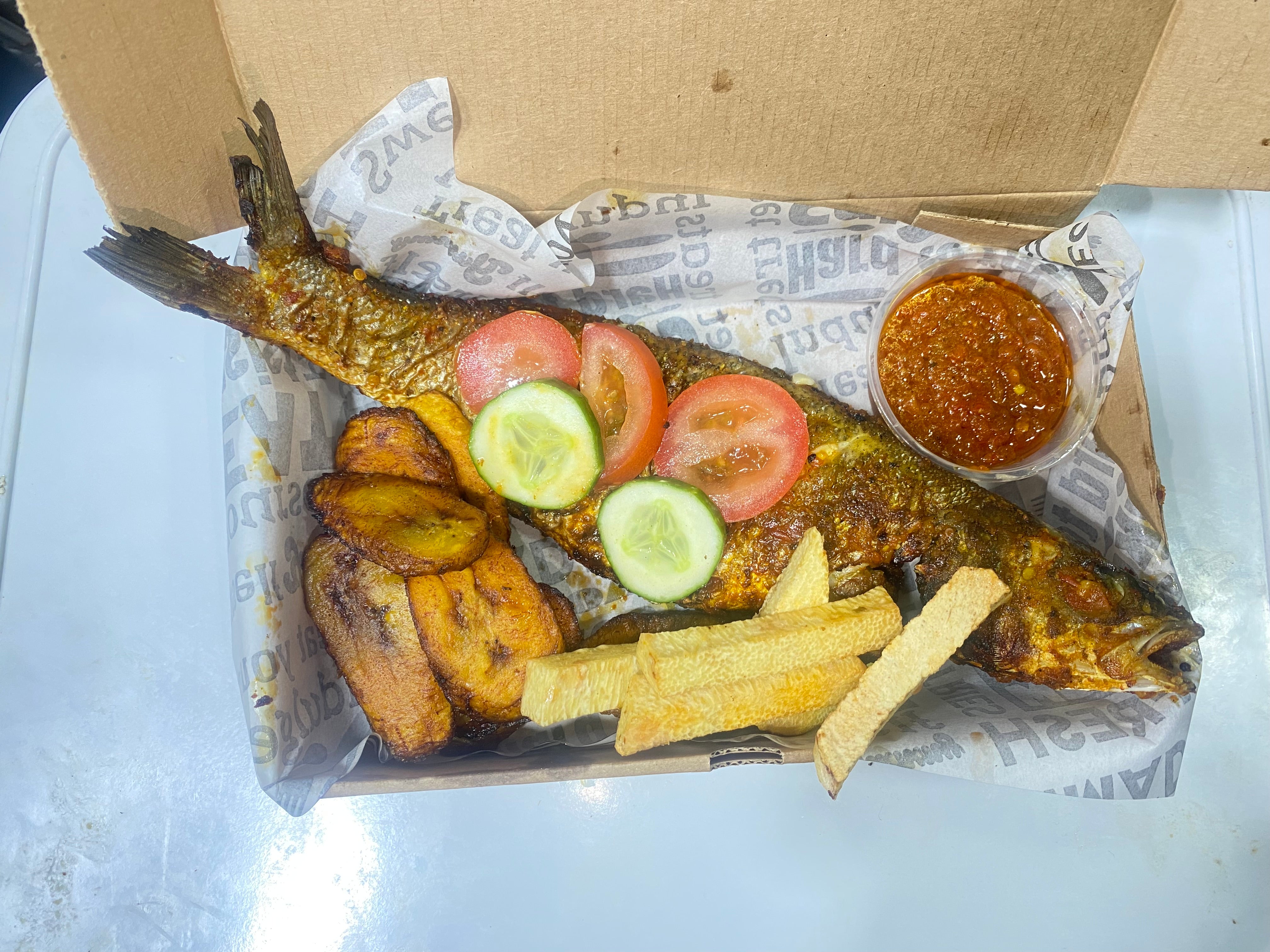 Grilled Sea Bass with Side