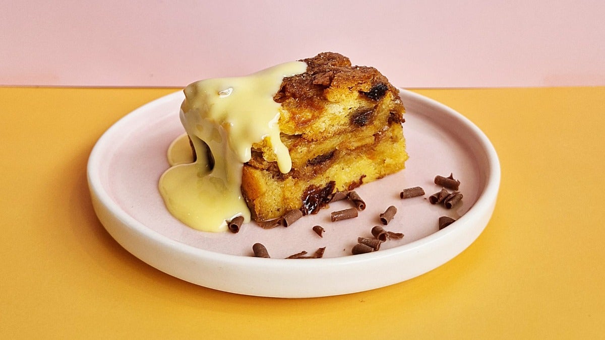 Bread & Butter Pudding with Custard