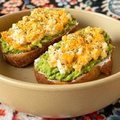 Avocado With Scrambled Eggs