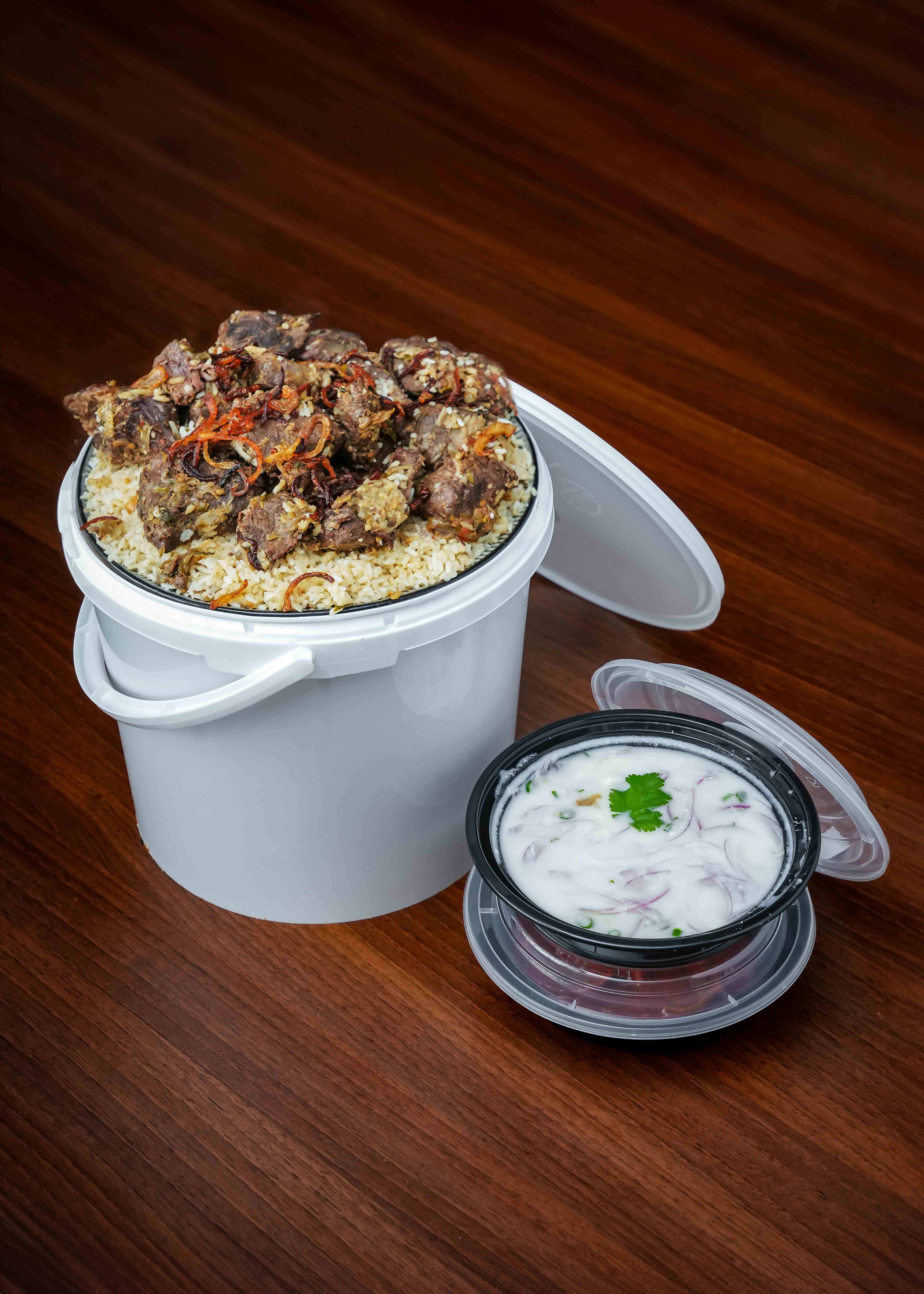 Beef dum biriyani (serves 5)