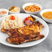 Half Charcoal Chicken Grid