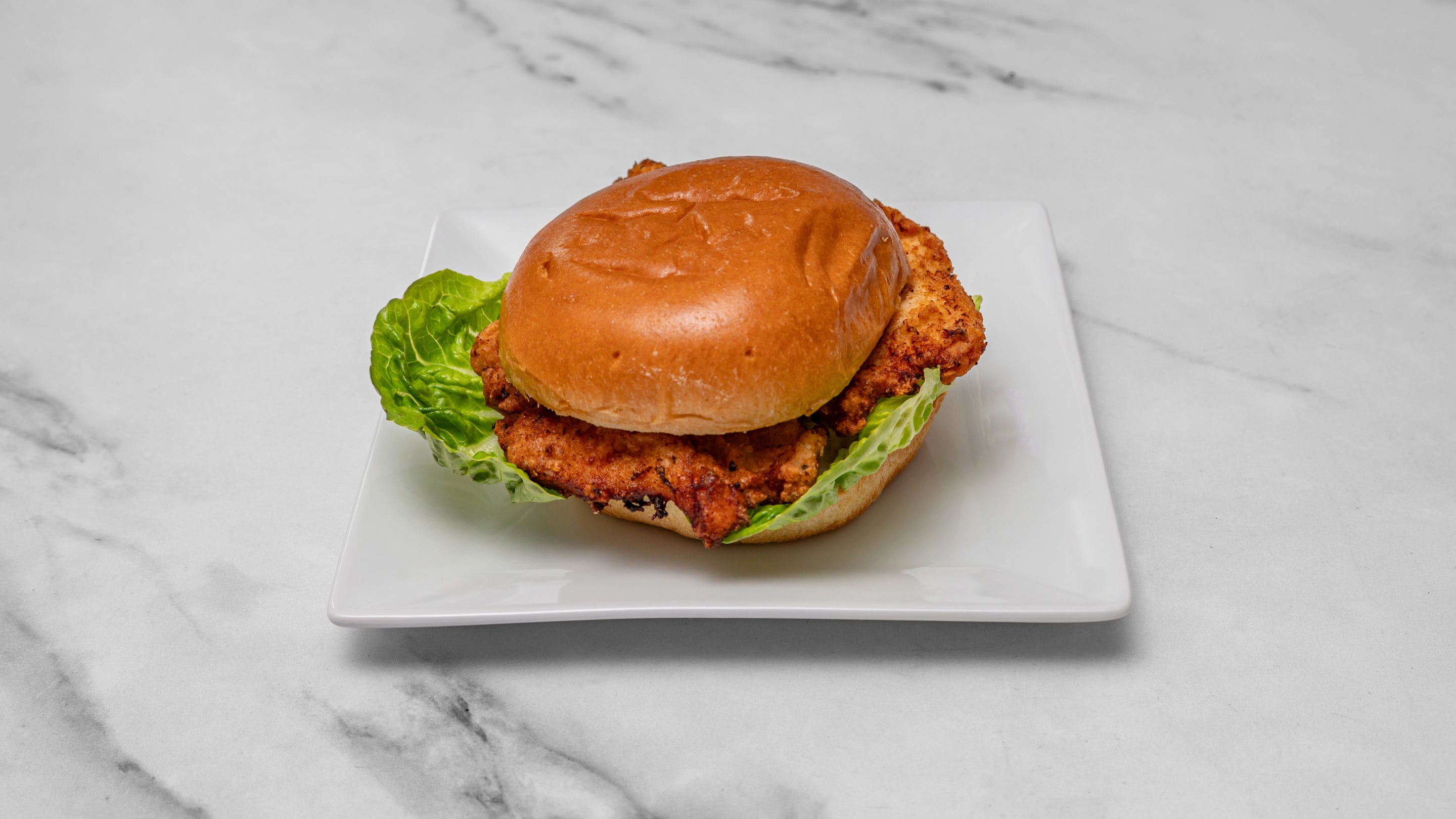 Chicken burger with Oven Fried Chips