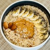 Banana Peanut Butter Oat Bowl
