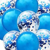 Blue Glitter Balloons