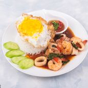 Pad Kra Pao Seafood 