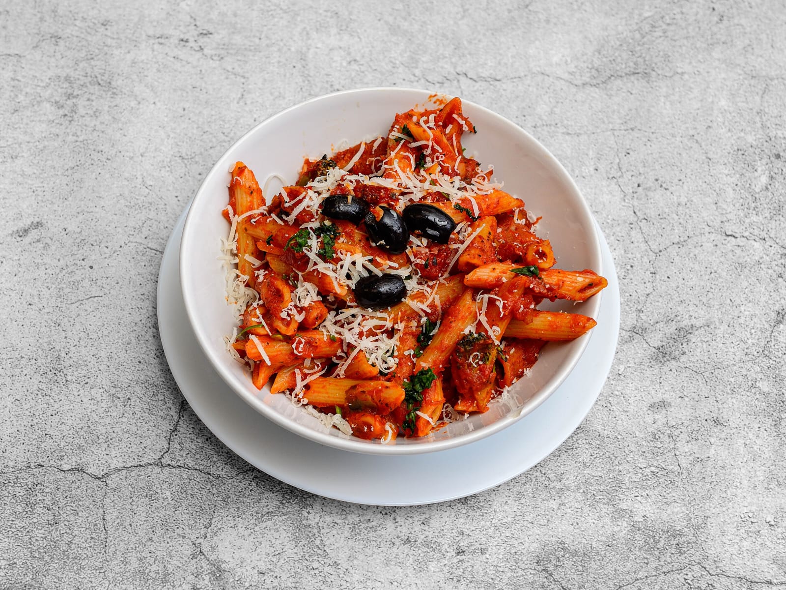 Red sauce pasta