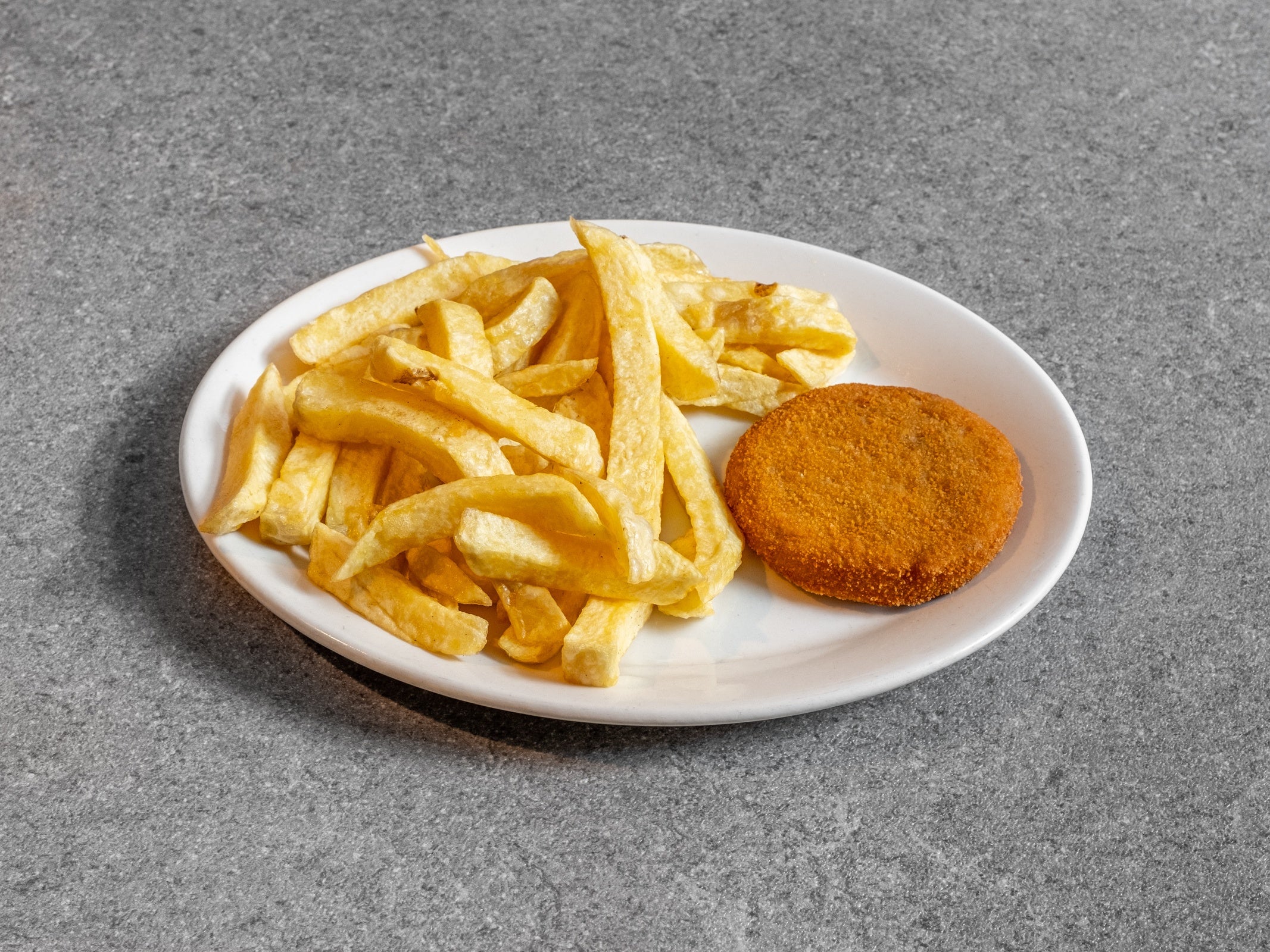 Fish Cake and Chips Meal