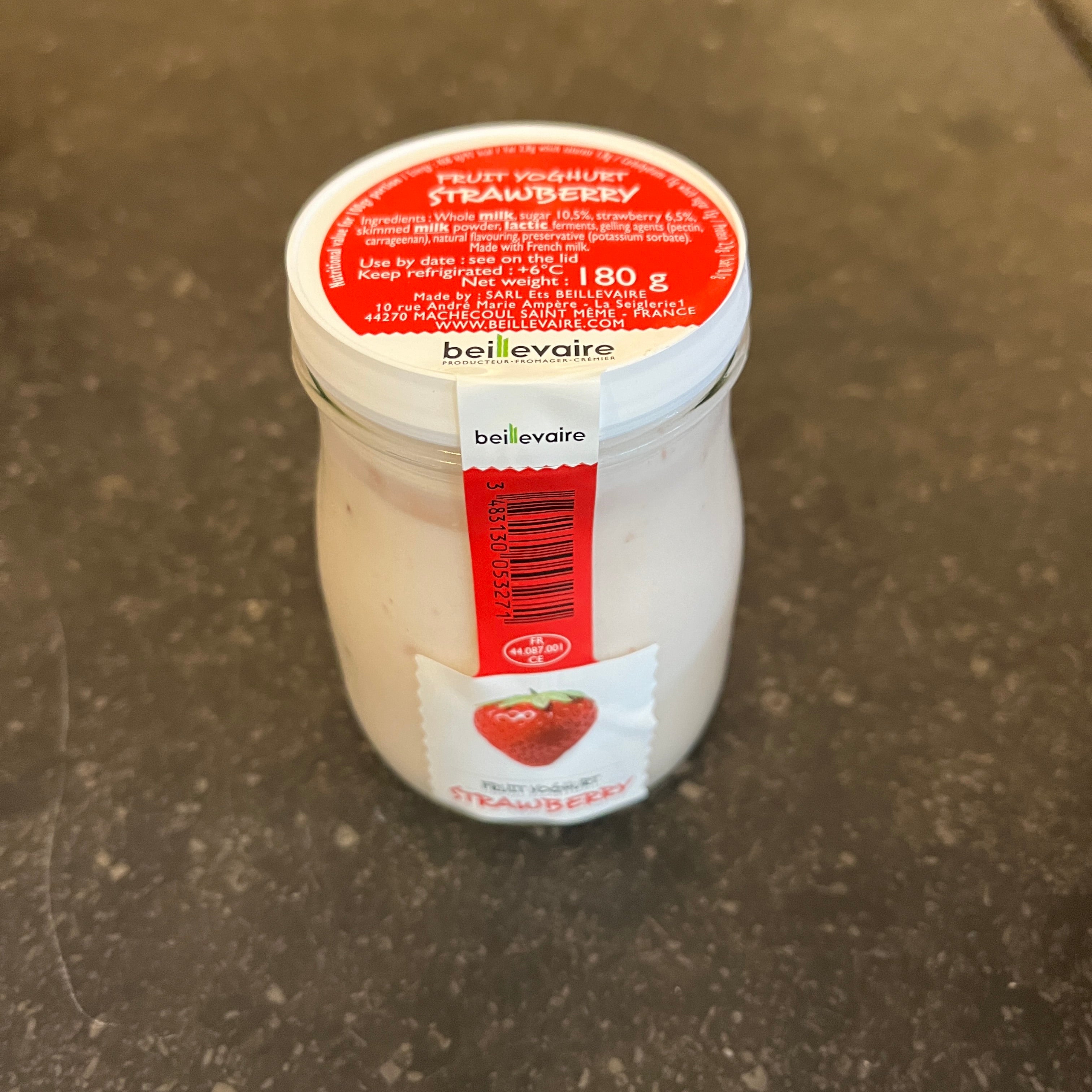 Beillevaire Yogurt Strawberry