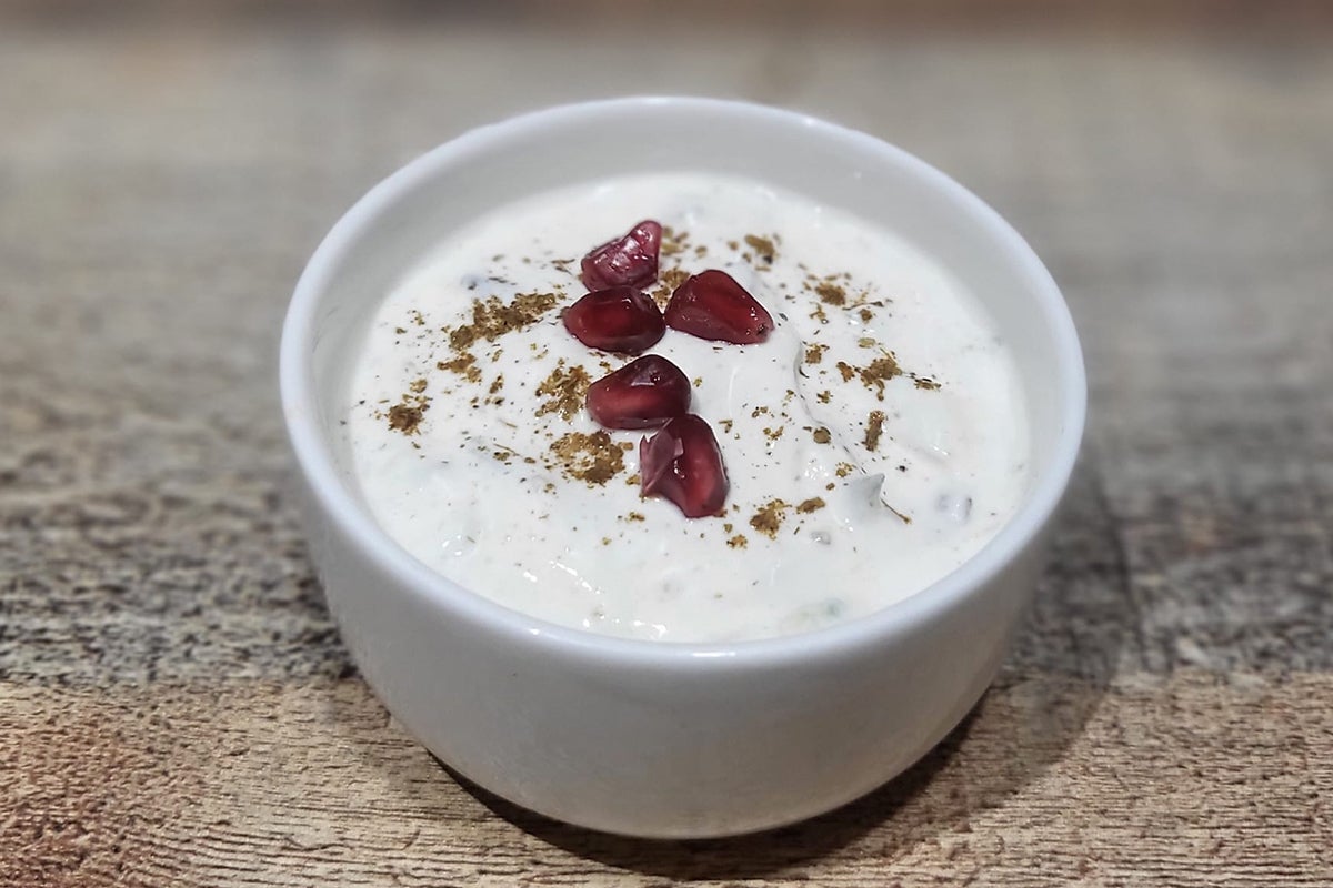Cucumber, Tomato & Onion Raita