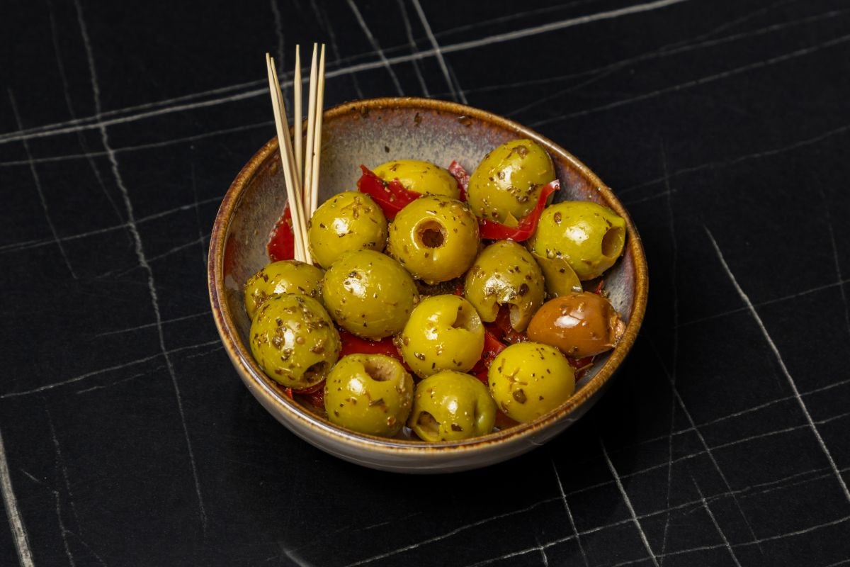 Garlic & Herb Marinated Olives (V, VE, GF)
