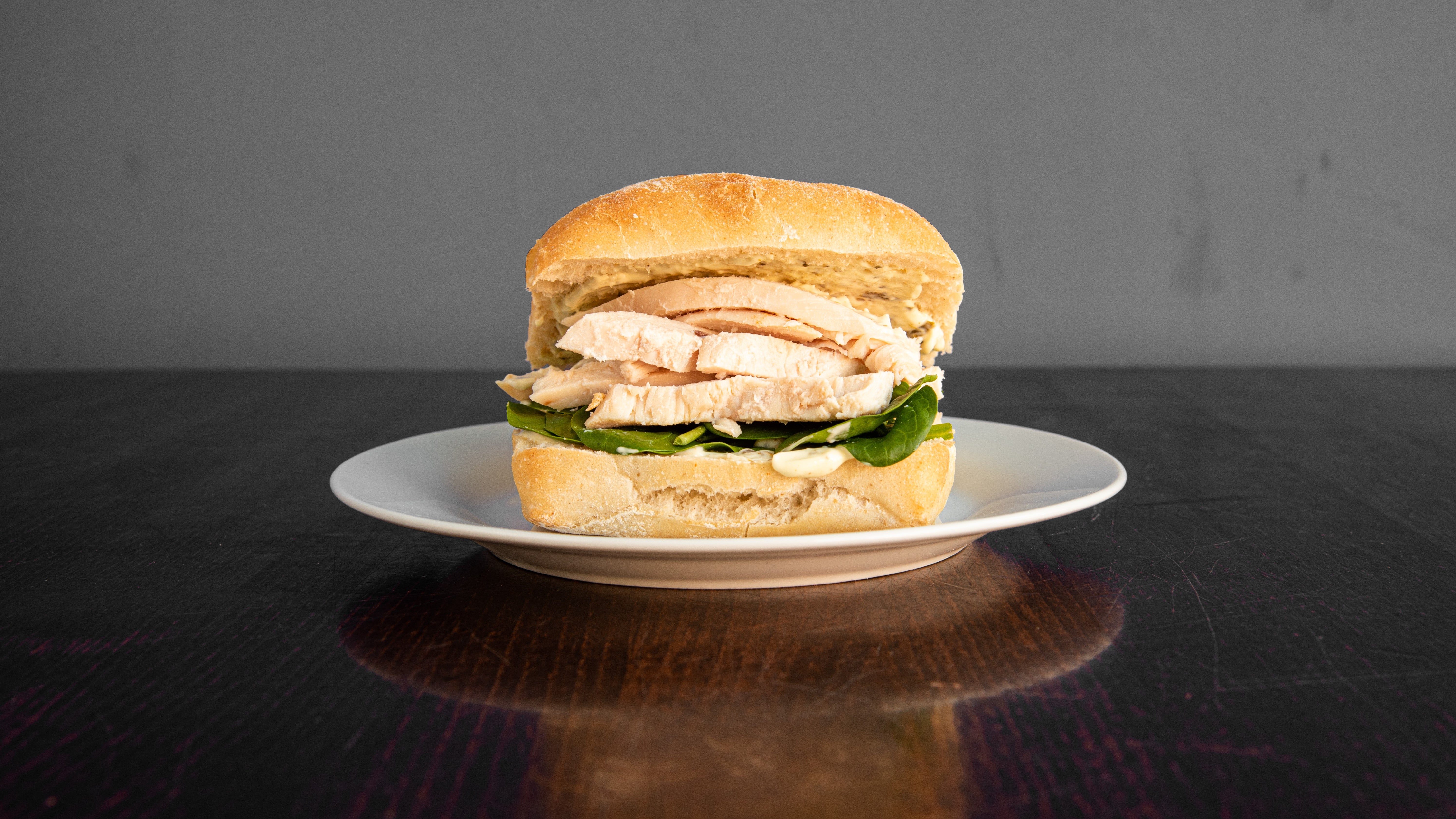 Chicken Pesto-Mayo Bagel