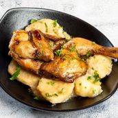 Baked chicken with potato