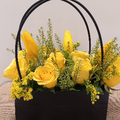 Kraft Paper Flower Yellow Rose