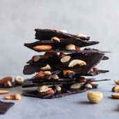Dark Nutty Chocolate Barks