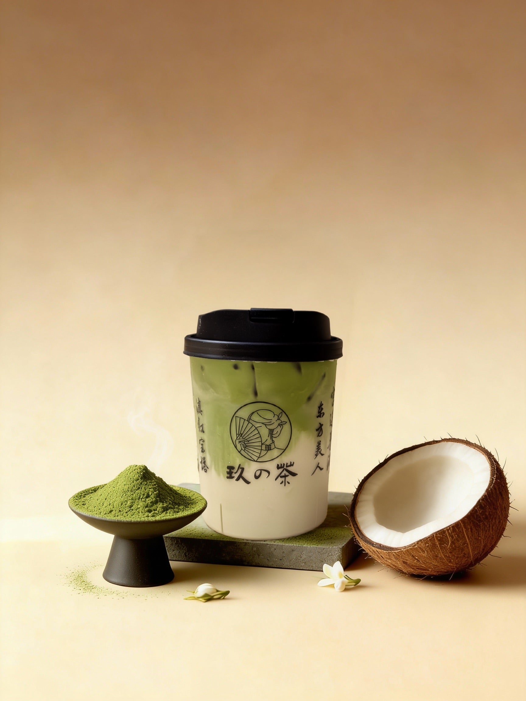 青山覆雪•抹茶茉莉生椰 Jasmine Coconut Matcha