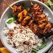 Chicken Kebab With Rice