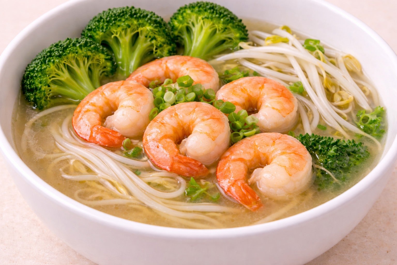 蝦湯麵 Soup noodles with Prawn