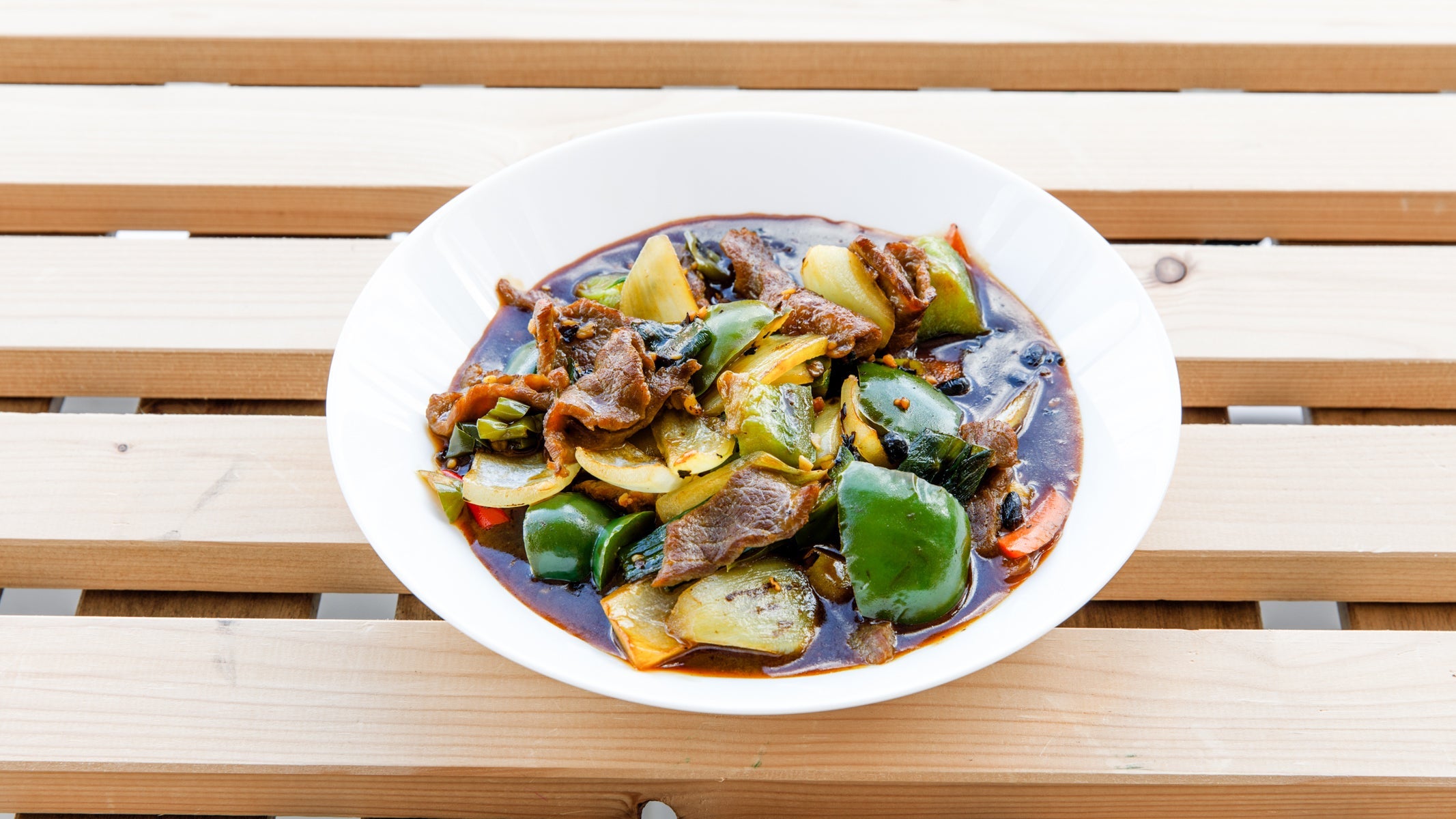 Beef in Black Bean Sauce (Spicy)