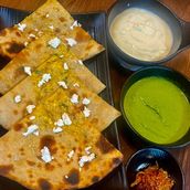Mix Paratha With Curd