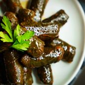 Stuffed Grape Leaves with Meat