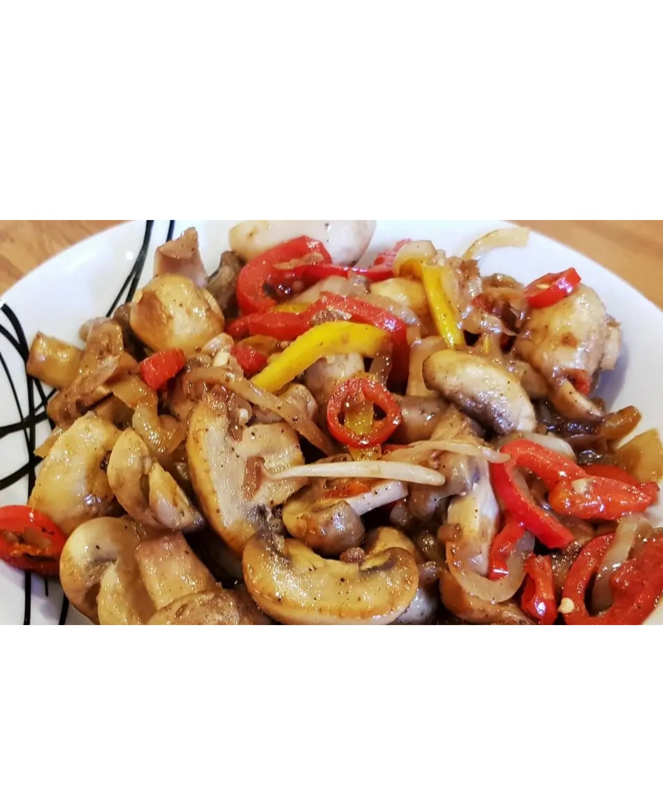 Fried Salt and Chilli Pepper Mushrooms