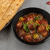 Veg Manchurian With Paratha