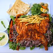 Grilled Chicken With Hummus And Garlic