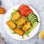 Fried Halloumi plate