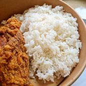 1pc Chicken With Rice And Gravy