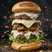 Mushroom Beef Burger 