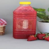 Liter And Half Fresh Strawberry Juice