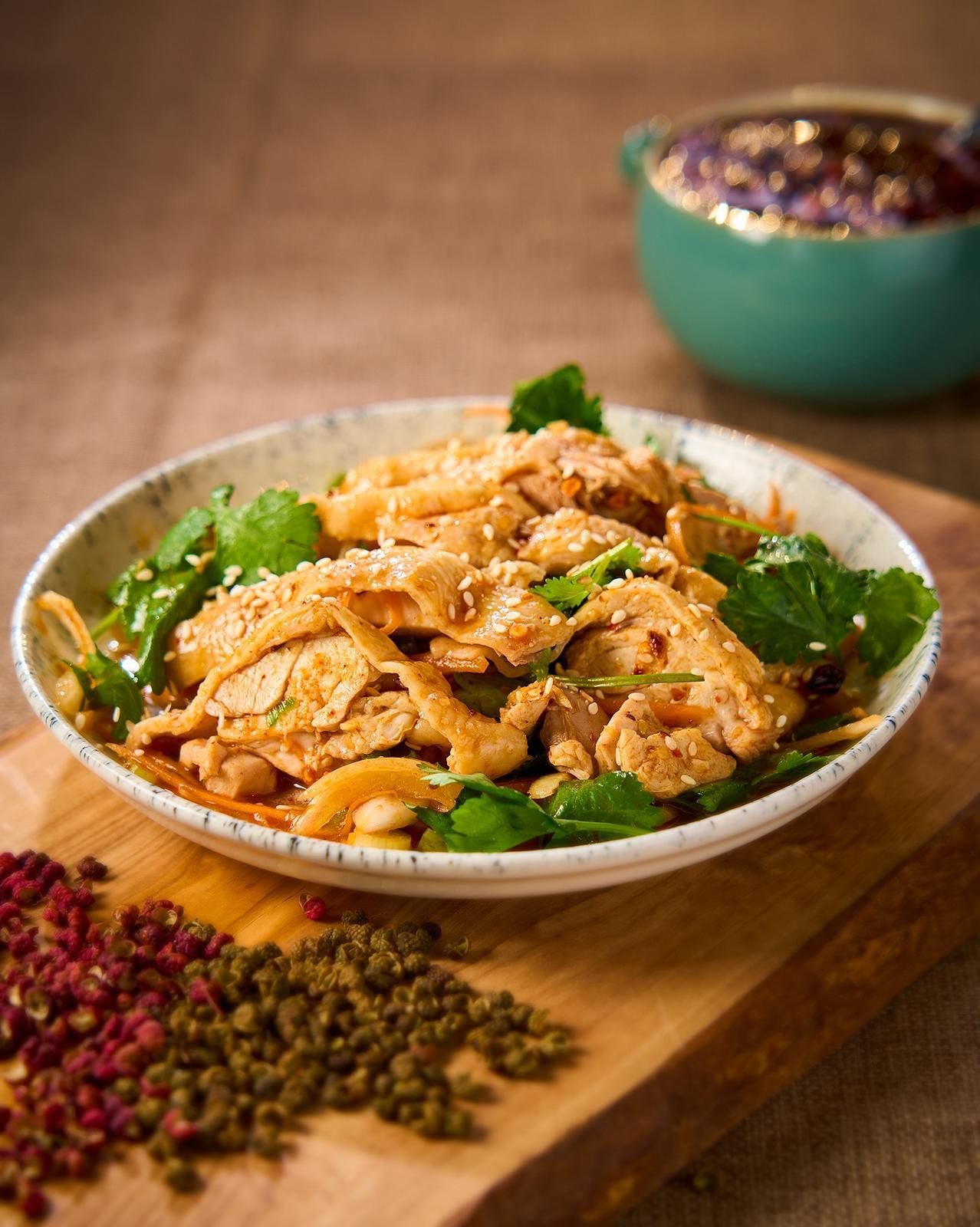 Pepper Shredded Chicken 椒麻雞