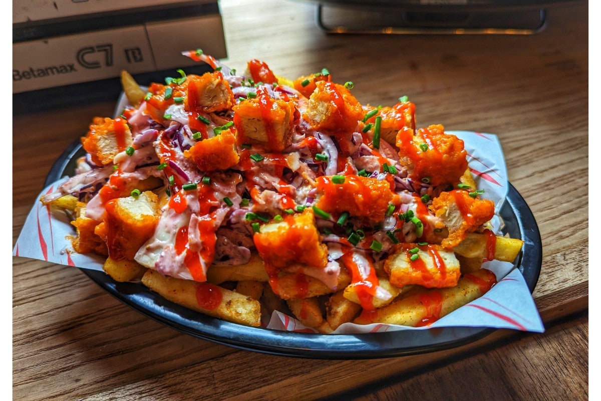 Buffalo chick'n fries