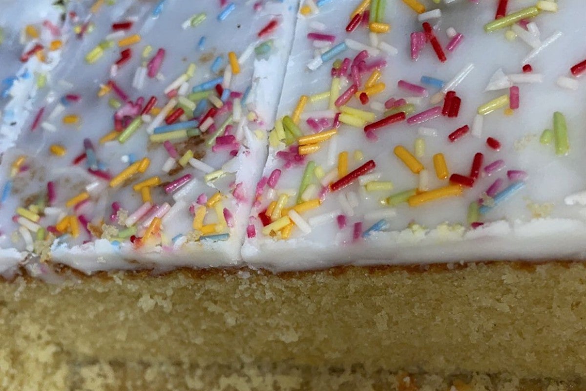 Sprinkle Cake and Custard